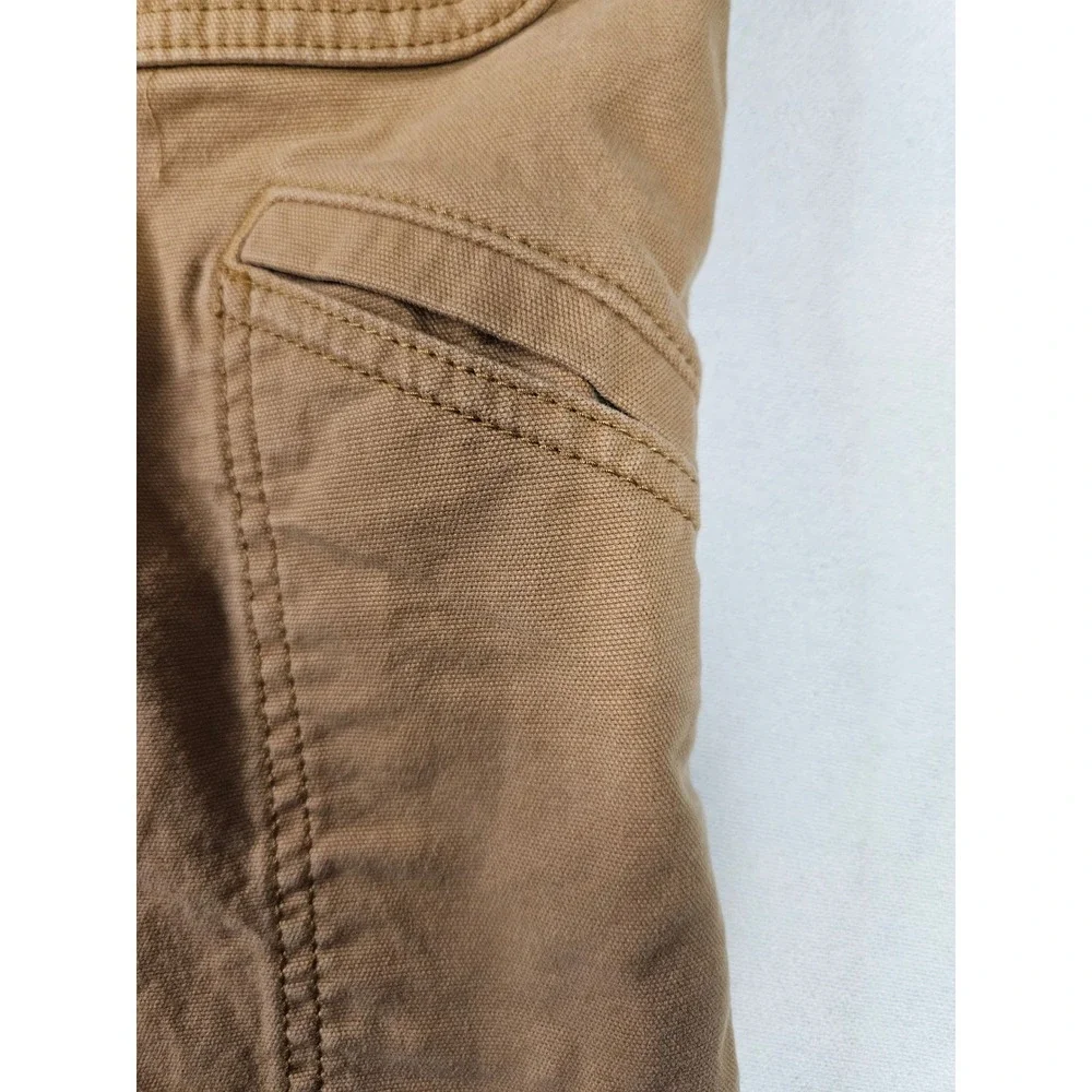 Carhartt Relaxed Fit Shorts Mens 38 Brown Canvas Workwear Utility Carpenter